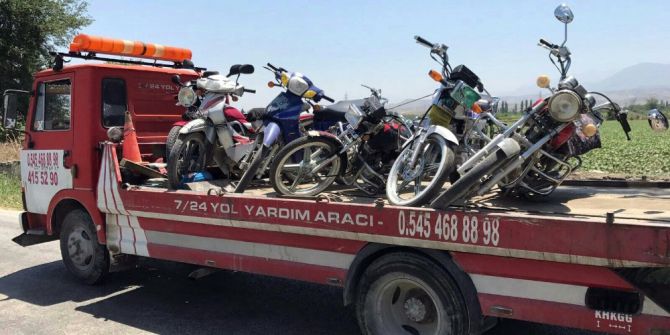 Denizli’de 102 Motosiklet Sürücüsüne 96 Bin 675 Tl Ceza Yazıldı