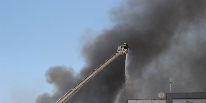 Katı Yakıt Üretim Fabrikasında Çıkan Yangında Zarar Büyük