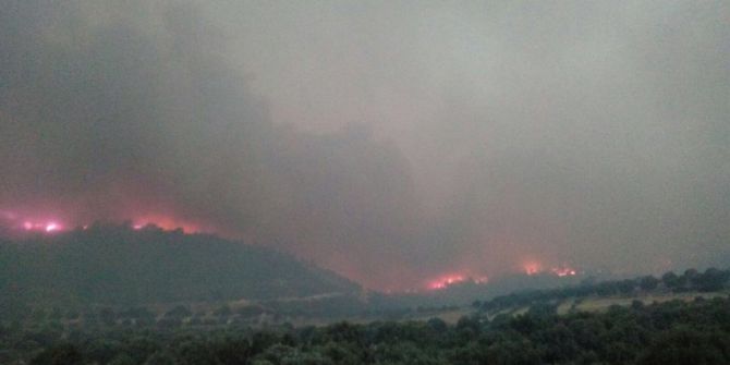 Denizli’de Orman Yangını