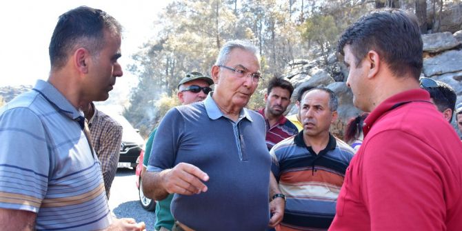Deniz Baykal, Alanya’da Yangında Zarar Gören Alanları Gezdi