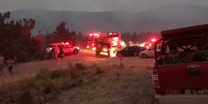 Denizli’deki Yangın