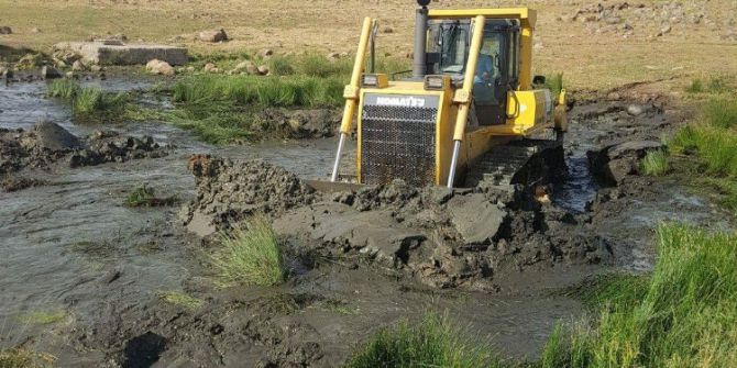 Şekerbulak Köyünde Gölet Çalışmaları Başlatıldı