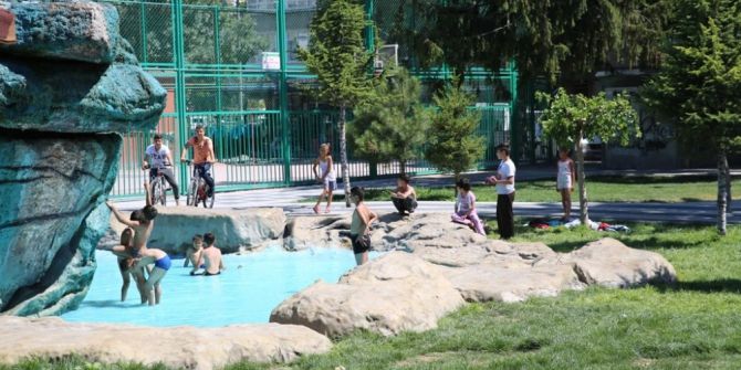 Melikgazi Park Havuzlarında Yüzmek Yasak