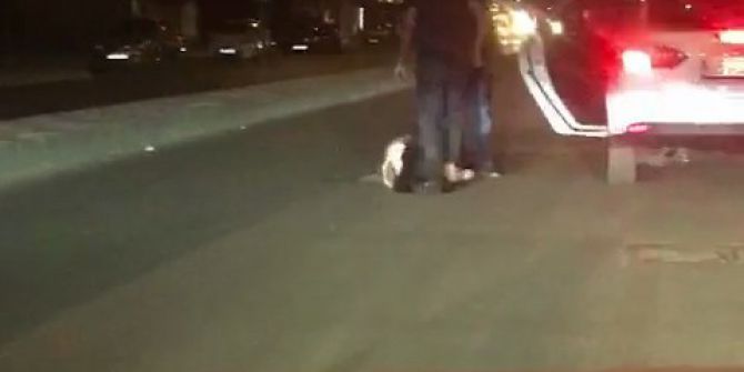 Kadını Önce Otomobile Bindirmeye Çalıştı, Sonra Sürükledi