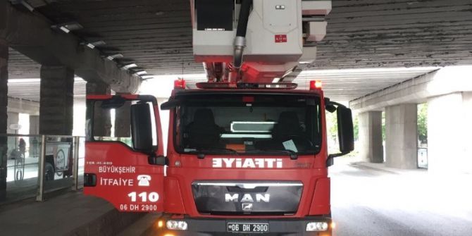 Büyükşehir Belediyesi, İtfaiye Araçlarıyla Köprü Altı Geçiş Testi Yaptı