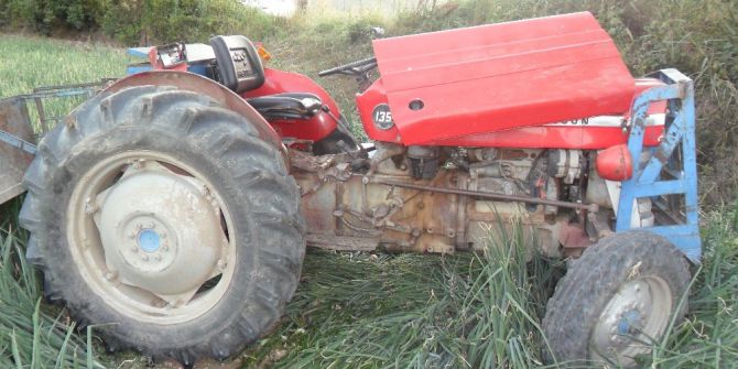 Tokat’ta Traktör Devrildi: 3 Yaralı