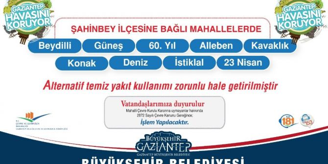 Gaziantep ’Temiz Yakıt’ Kullanımında İddalı