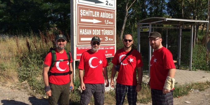 İnegöl’den Bursa’ya Şehitler İçin Yürüdüler