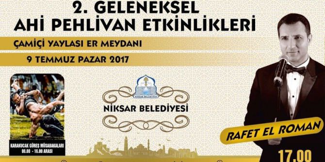 Rafet El Roman Niksar’da Konser Verecek