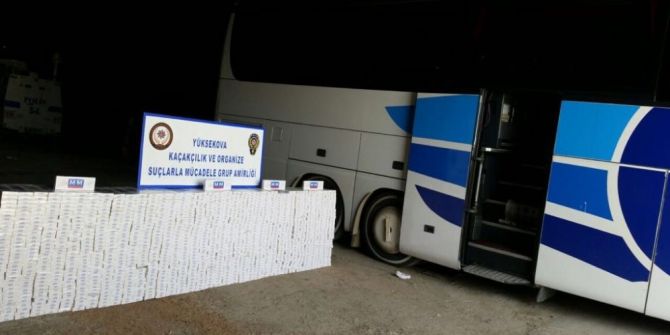 Yüksekova’da 11 Bin 900 Bin Paket Kaçak Sigara Ele Geçirildi