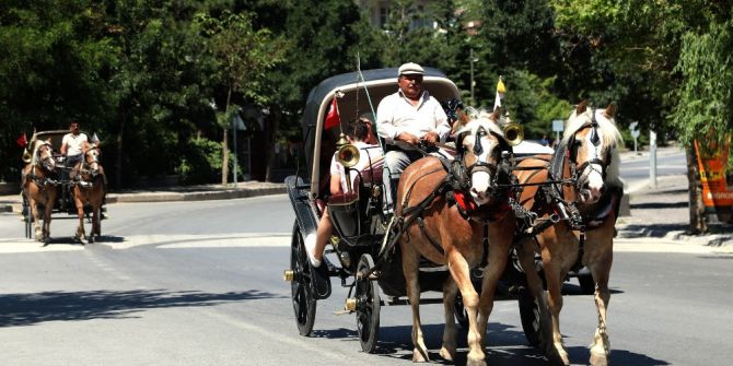 Filistinli Milli Sporcular Faytonla Talas’ı Gezdi