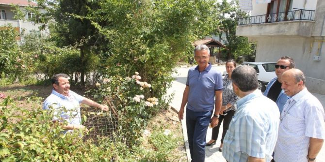 Başkan Köşker Üst Yapı Çalışmalarını Denetledi