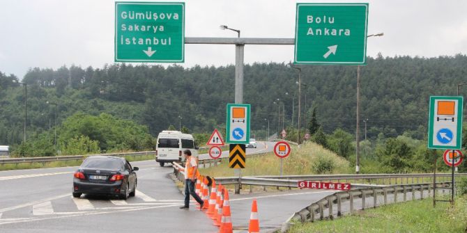 Boludağı Tem Otoyolu Ankara İstikameti 10 Gün Trafiğe Kapatıldı