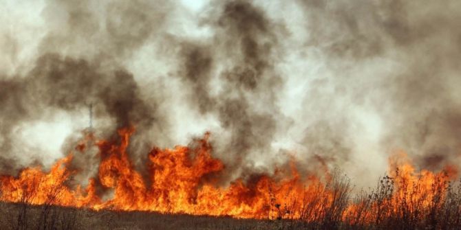 Kırklareli’nde Buğday Tarlası Yangını