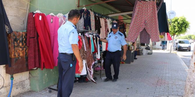Aksu’da Kaldırım İşgali Denetimi