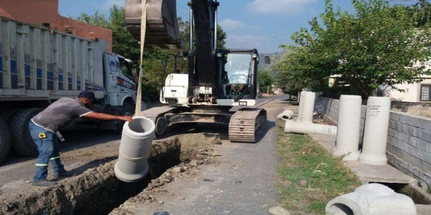 Hatay’da Kanalizasyon Hattı Çalışmaları