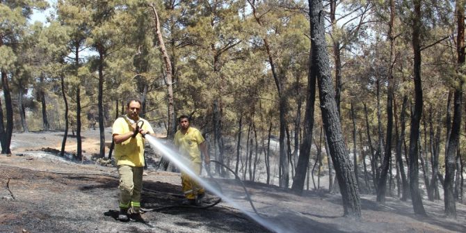 Ezine’deki Yangın Tamamen Kontrol Altında
