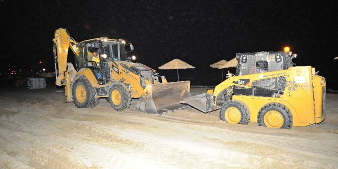 Ada Sahillerinde Çalışmalar Devam Ediyor