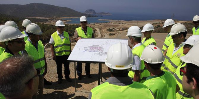 İtfaiyeciler Akkuyu Nükleer Santral Alanında