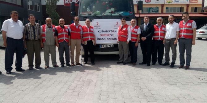 Suriyelilere 1 Tır Gıda Yardımı