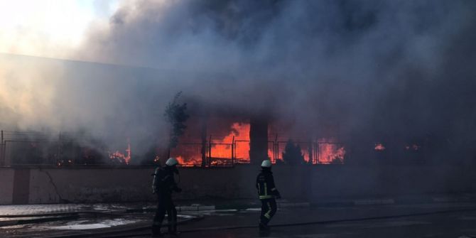 Tekstil Fabrikasında Büyük Yangın