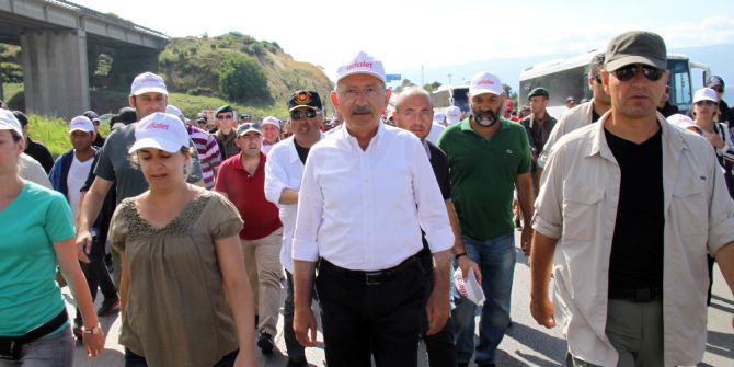 Kılıçdaroğlu, Adalet Yürüyüşü’nün 20. Gününde İlk Molayı Verdi