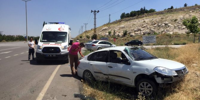 Dört Kez Takla Atan Otomobilden Burnu Dahi Kanamadan Çıktı