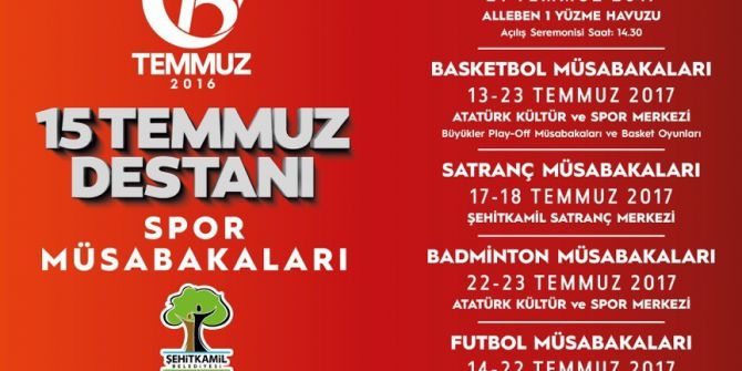15 Temmuz Destanı Sportif Etkinliklerle Hatırlanacak