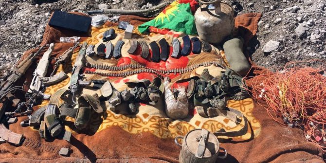 Siirt’te Terör Örgütüne Ait Mağarada Cephanelik Ele Geçirildi