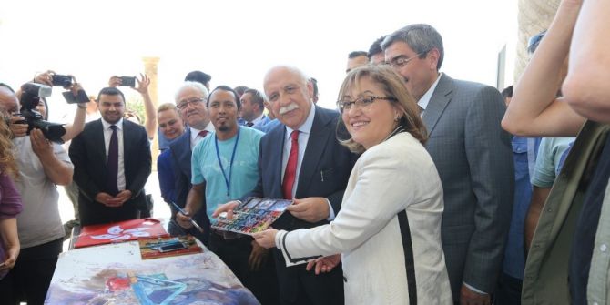 30 Metrelik Suluboya Resim Çalışmasında Gaziantep’i Yansıttılar