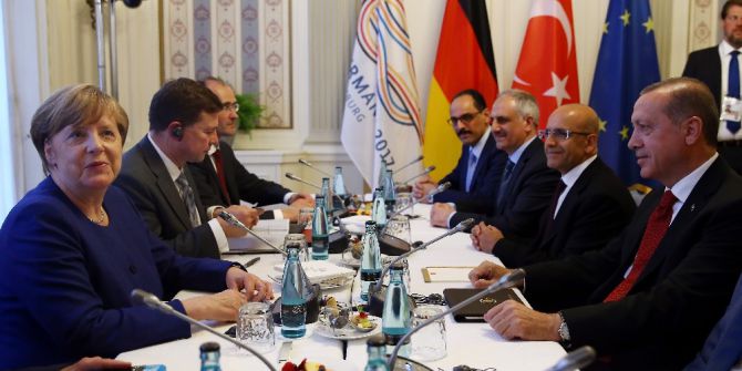 Erdoğan, Merkel Bir Araya Geldi