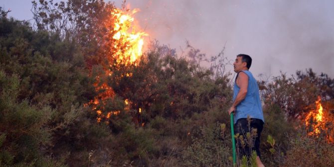Didim’deki Yangın Yazlıkçıları Korkuttu