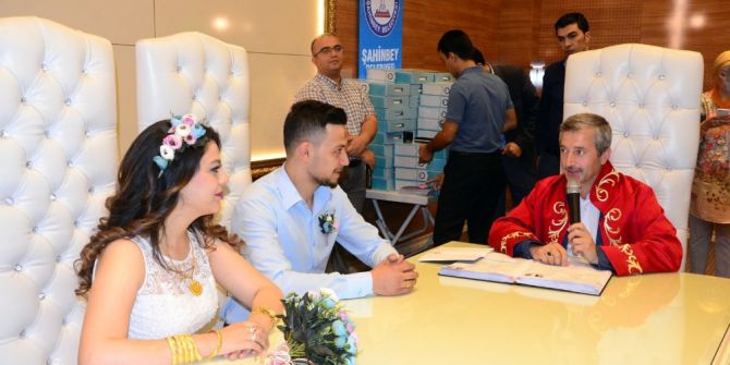 Gaziantep’te "07.07.2017"de 107 Çift Dünya Evine Girdi