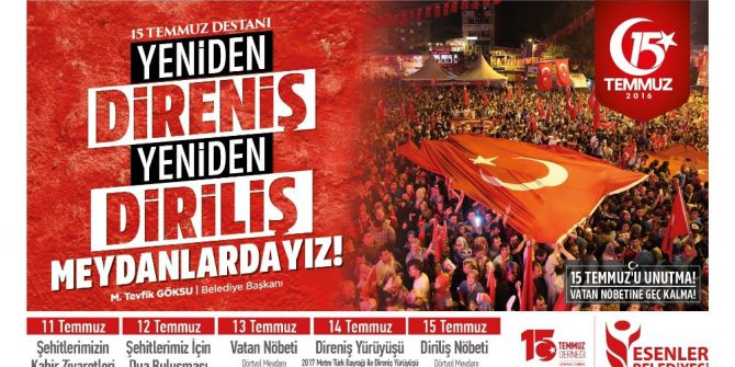 Esenler’de Binler Diriliş Nöbeti Tutacak