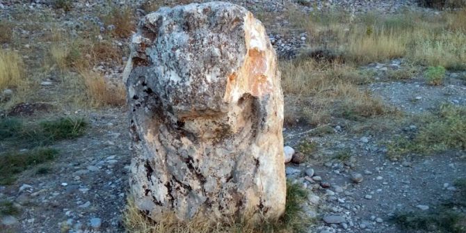 2 Bin Yıllık Aslan Heykeli Tahrip Edildi