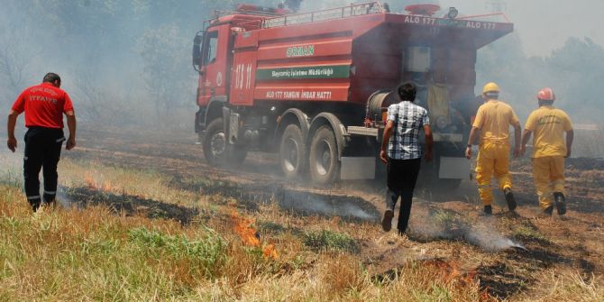 Çanakkale’de Arazi Yangını