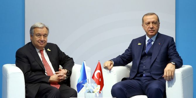Cumhurbaşkanı Erdoğan, Bm Genel Sekreteri Guterres İle Bir Araya Geldi