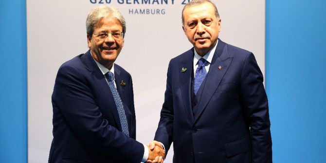 Cumhurbaşkanı Erdoğan, İtalya Başbakanı Gentiloni’yi Kabul Etti