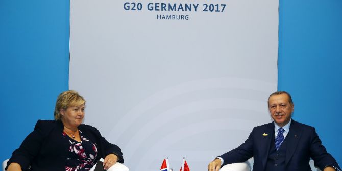 Cumhurbaşkanı Erdoğan, Norveç Başbakanı Solberg’i Kabul Etti