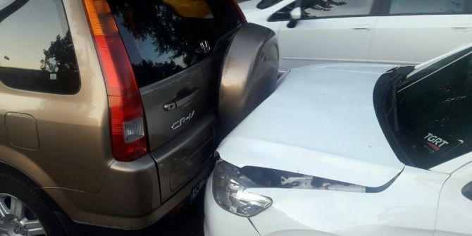 Trafik Kazasına Giden Gazeteciler Kaza Geçirdi