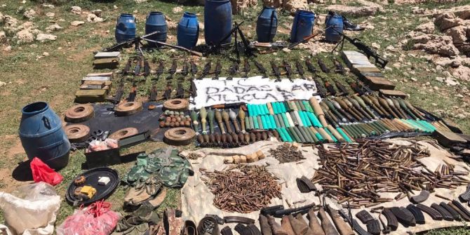 Siirt’te Terör Örgütünün Silah Deposu Ortaya Çıktı