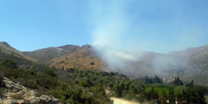 Bodrum’da Örtü Yangını
