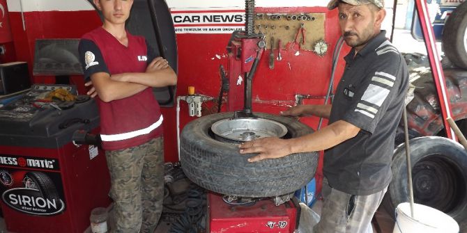 Tamircide İlginç Kaza