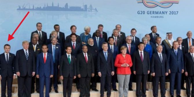 Macron G20 Fotoğrafında Protokol Gereği Yer Değiştirdi