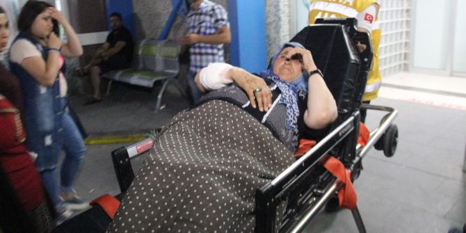 Maganda Kurşunu Suriyeli Kadını Yaraladı