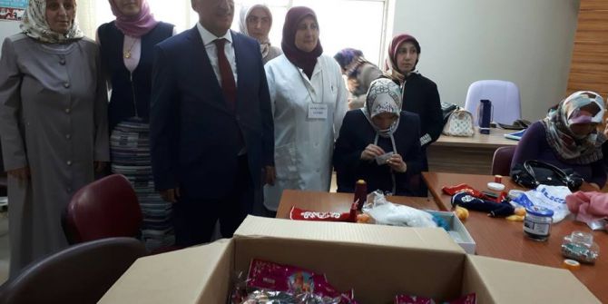 Rektör Çomaklı Er Kadın’ın Atölyesinde