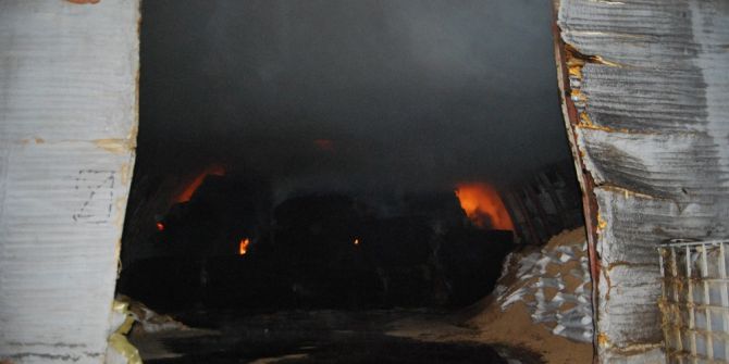 Çiftlikte 5 Bin Balya Kül Oldu