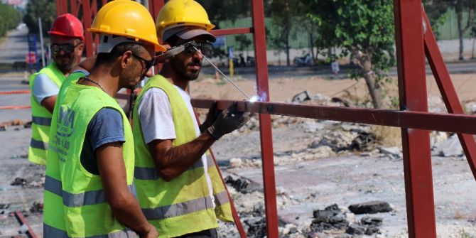 Kepez- Santral’de Şantiyeler Kuruluyor