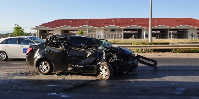 Hurdaya Dönen Araçtan Burnu Bile Kanamadan Çıktı