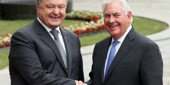Abd Dışişleri Bakanı Tillerson, Poroşenko İle Görüştü